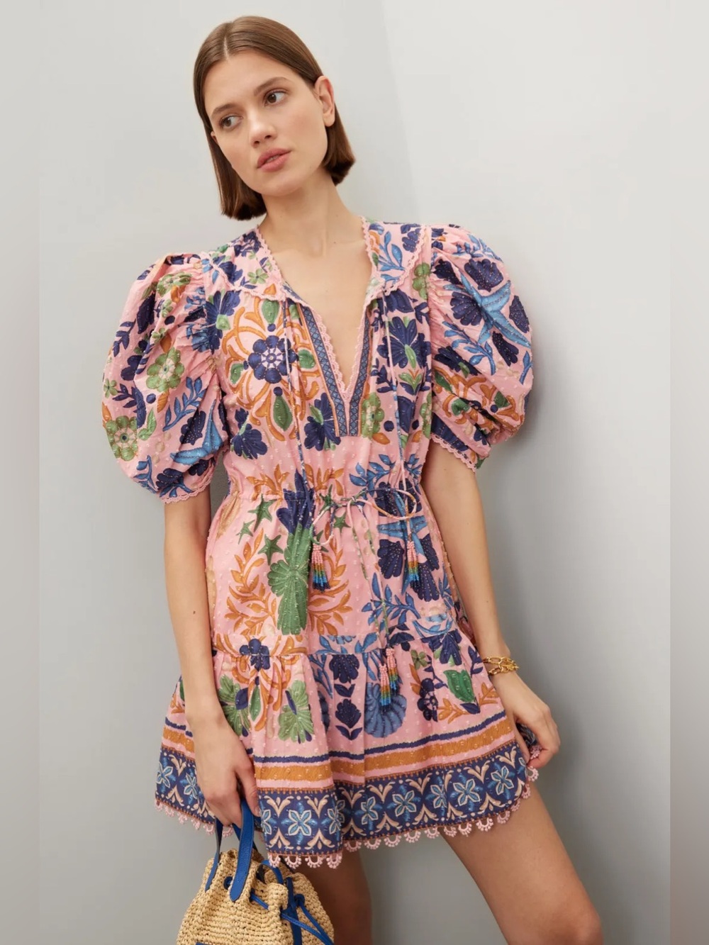 FARM Rio Seashell Cotton Mini Dress - Picture 2 of 16